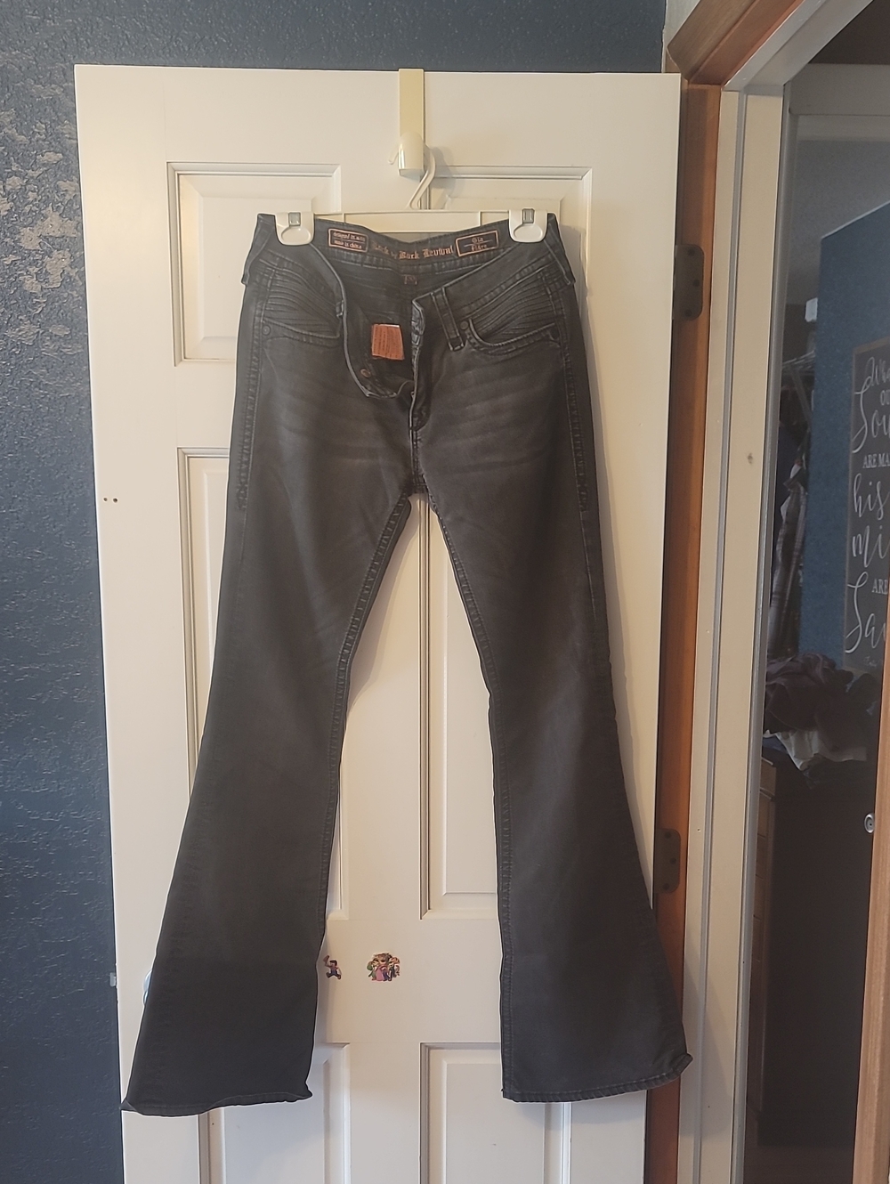 Rock Revival Women's Dark Gray Flare Jeans